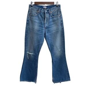 New Citizens of Humanity Premium Vintage High Rise Ankle Crop Flare Jeans 27